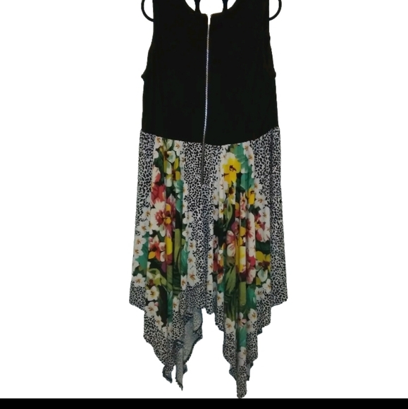 Danny and Nicole Black Animal Print Dress 18 - Picture 3 of 9